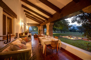 argentina dove hunting lodge dining room gourmet meals cordoba