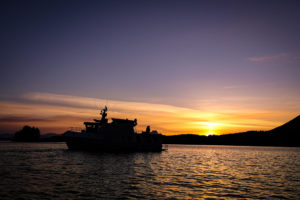 Alaska bear hunt - boat