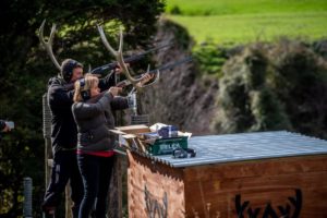Shoot shotguns at a hunting lodge in New Zealand