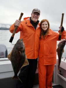 Saltwater fishing for halibut, salmon, cod, and more at the Alaska adventure lodge